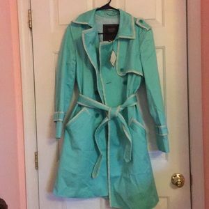 Light blue Coach Trench Coat